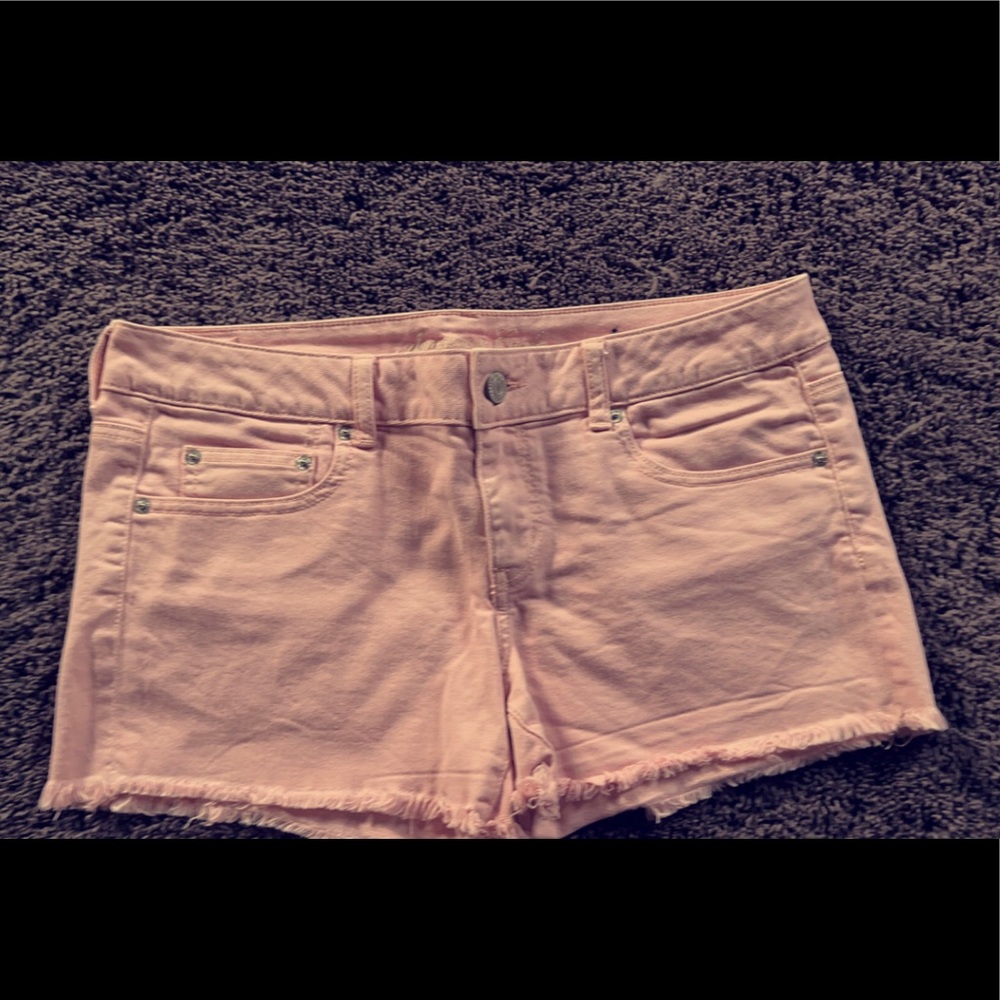 American Eagle pink shorts 12